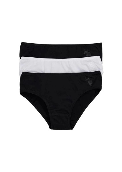 U.s. Polo Kız Çocuk Slip Külot 1677 Siyah