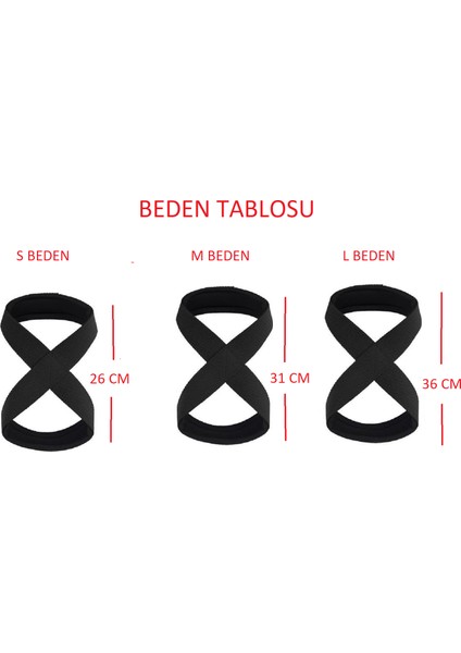 1 Çift Şekil 8 Kaldırma Kayışları, Halter Için Yumuşak Köpük Pedli Kaymaz Halter Kayışları, Fitness Güçlendirme Eğitimi