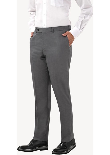 Vakamen Erkek Füme Regular Fit Yünlü Kumaş PANTOLON-6881 fiyatları