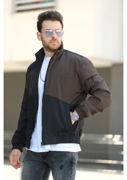 Phnom Su Itici Şerit Detaylı Erkek Dik Yaka Mevsimlik Mont Yağmurluk fiyatları