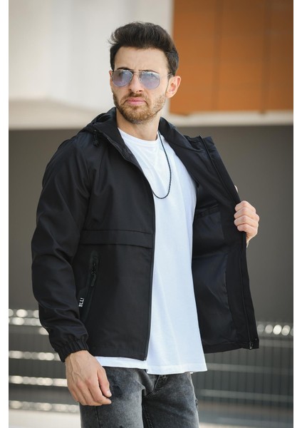 Roseau Slim Fit Su Itici Cep Detaylı Kapüşonlu Erkek Mevsimlik Mont Yağmurluk fiyatları