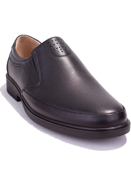 DMA08-07KS Siyah Ortopedik Günlük Erkek Deri Ayakkabı