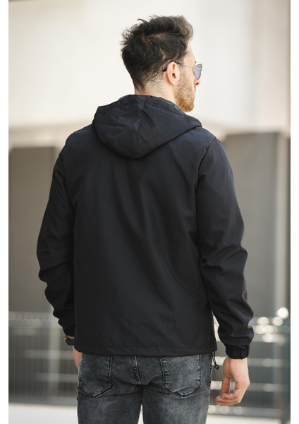 Roseau Slim Fit Su Itici Cep Detaylı Kapüşonlu Erkek Mevsimlik Mont Yağmurluk fırsatları