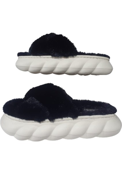 Akınal Bella Kadın Siyah Çapraz Model Peluş Ultra Hafif Günlük Terlik AKB995-998 fırsatları