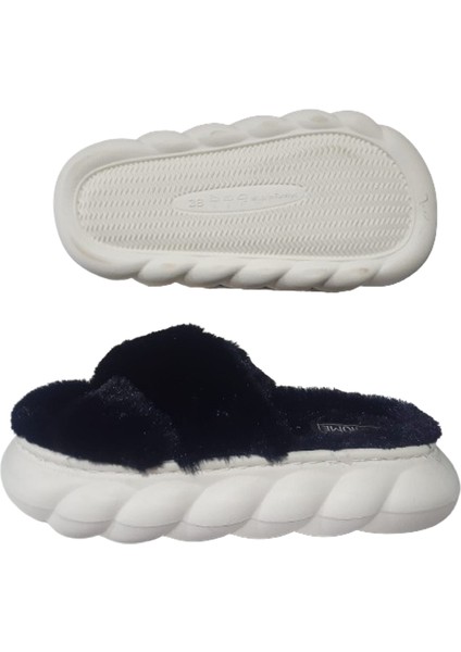 Akınal Bella Kadın Siyah Çapraz Model Peluş Ultra Hafif Günlük Terlik AKB995-998 indirimleri