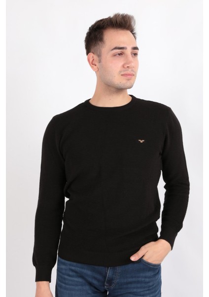 3066 Erkek Bisiklet Yaka Kazak