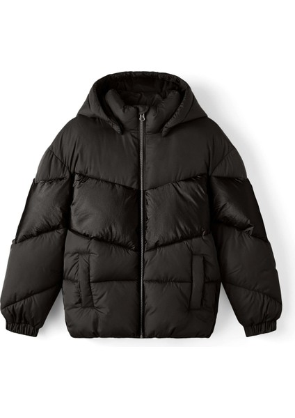 Nkfmılle Puffer Jacket Bl Siyah Kız Çocuk Mont
