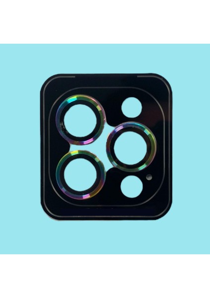 Apple iPhone 13 Pro/13 Pro Max Uyumlu Kamera Koruyucu Lens Mercek Çerçeveli 3'lü Set