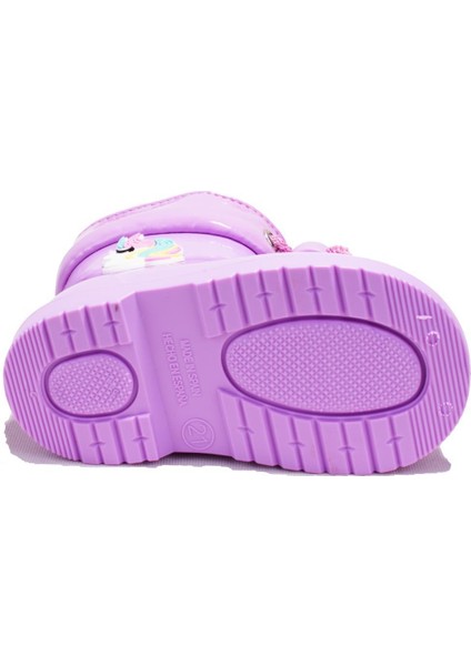 W10253 Bimbi Unicornio Lila Ortopedik Kız Çocuk Yağmur Çizme