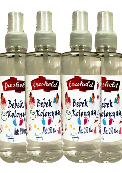 x 4 Adet Bebek Kolonyası 250 ml