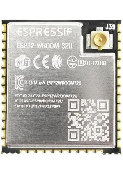 ESP32-WROOM-32U 16M 128MBIT Flash Wi-Fi Bluetooth Modülü fiyatları