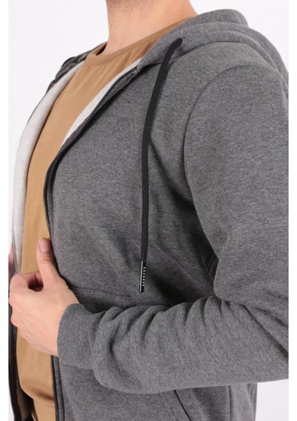 5617 Erkek 3 Iplik Sweatshirt Hırka indirimleri