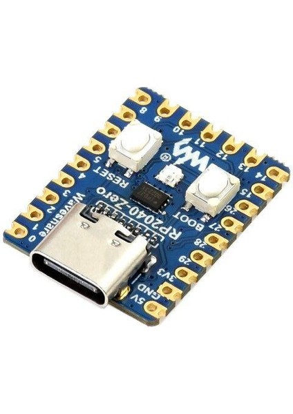 Raspberry Pi RP2040 Tabanlı Mini Geliştirme Kartı - Lehimli