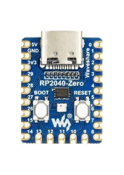Raspberry Pi RP2040 Tabanlı Mini Geliştirme Kartı - Lehimli modelleri
