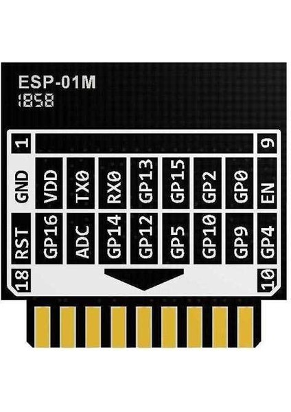 ESP-01M 1Mbit Flash WiFi Modülü (Minyatür ESP-8266)