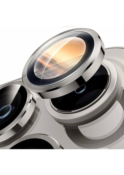 Apple iPhone 16 Pro Max Redclick CL-12 Premium Safir Parmak İzi Bırakmayan Anti-Reflective Kamera Lens Koruyucu