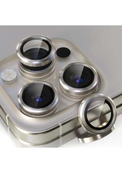 Apple iPhone 16 Pro Max Redclick CL-12 Premium Safir Parmak İzi Bırakmayan Anti-Reflective Kamera Lens Koruyucu