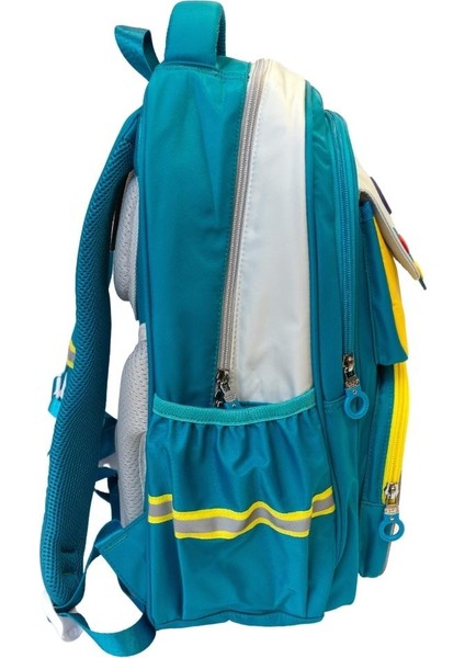 Ççs London Young 3 Gözlü Sırt Çantası-Okul Çantası 51679 Turkuaz-Sarı Ithal Çanta fiyatları