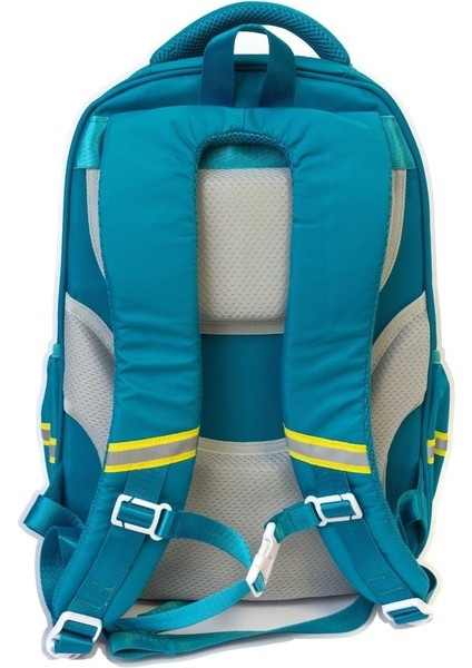Ççs London Young 3 Gözlü Sırt Çantası-Okul Çantası 51679 Turkuaz-Sarı Ithal Çanta fırsatları
