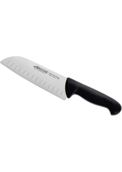 Şef Aşçı Santoku Bıçağı Profesyonel Paslanmaz Çelik Oluklu Bıçak 18 cm 290625 Ispanyol Malı