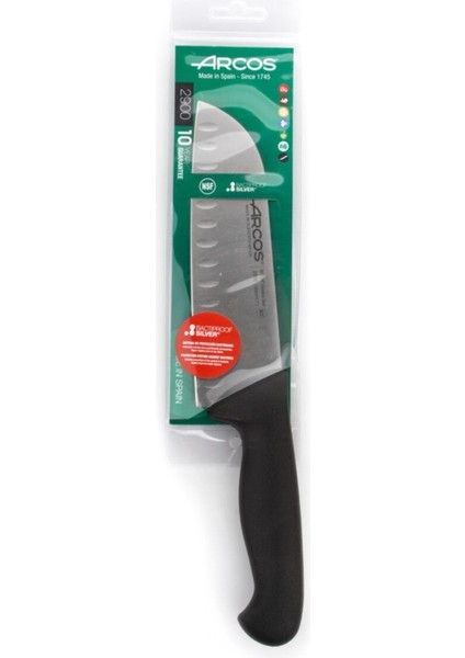 Şef Aşçı Santoku Bıçağı Profesyonel Paslanmaz Çelik Oluklu Bıçak 18 cm 290625 Ispanyol Malı