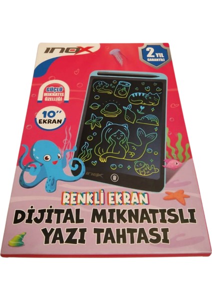 Dijital Yazı Tahtası 10INC Mıknatıslı Kırmızı
