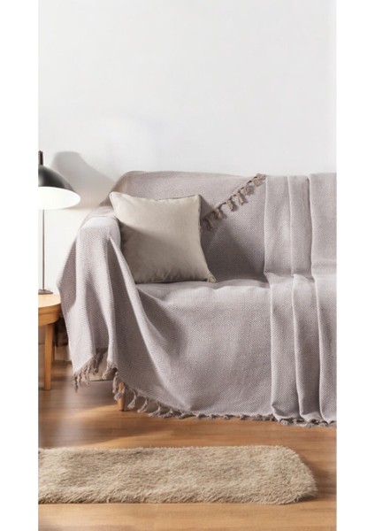 Alin Koltuk Örtüsü 170 x 210 cm Kanepe Çekyat Divan Örtüsü Şalı Pamuklu Püsküllü