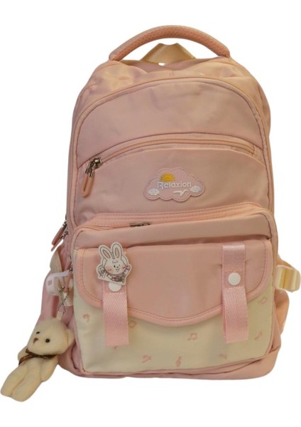 Relaxion Lüx Melodi Okul Çantası - Sırt Çantası - Pembe 1442 Notalı