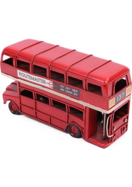 Dekoratif Metal Londra Şehir Otobüsü 17 cm fırsatları