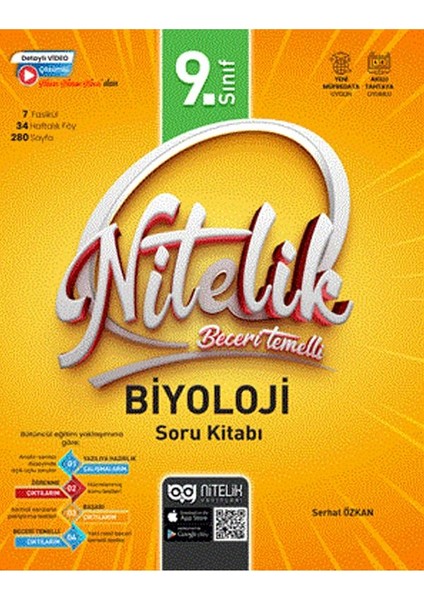 Nitelik Yayınları 9. Sınıf Biyoloji Soru Kitabı