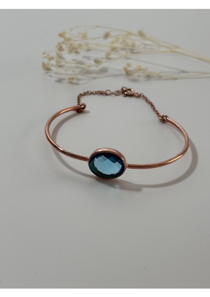 Aquamarin Taşlı Gümüş Bileklik fırsatları