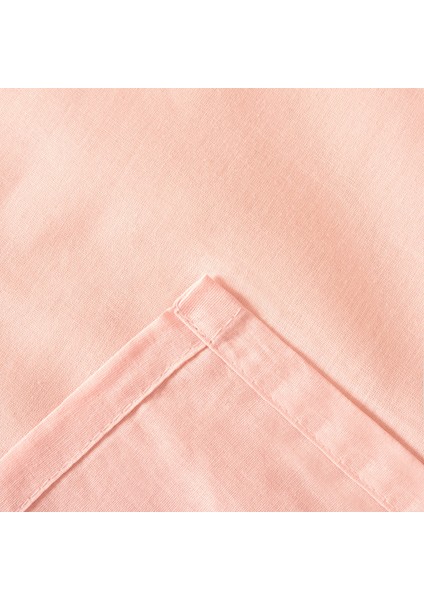 Soft King Size Düz Kenar Çift Kişilik Çarşaf - Pembe - 260X280 cm