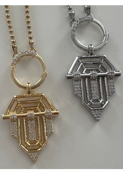 Çelik Top Zincirli Zirkon Seranay Kolye fırsatları