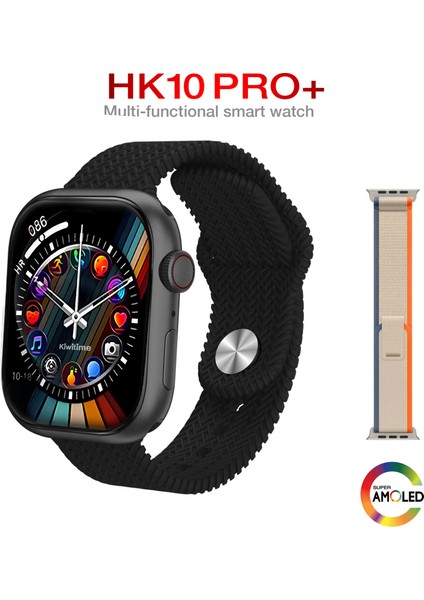 HK10 Pro+ Plus Gen5 2.02" Amoled Ekran G-Sensörü Galeri Ses Kayıt Ios Android Uyumlu Akıllı Saat