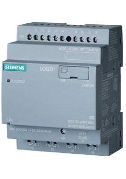 Sıemens 6ED1052-2FB08-0BA1 - Programlanabilir Röle | 10A; Giriş: 8; Analog (Sıfır Kutusuz)
