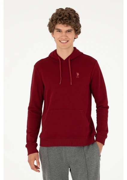 U.S. Polo Assn. Erkek Bordo Sweatshirt 50295167-VR014