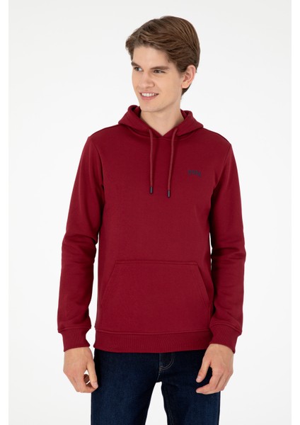 U.S. Polo Assn. Erkek Bordo Sweatshirt 50295176-VR014