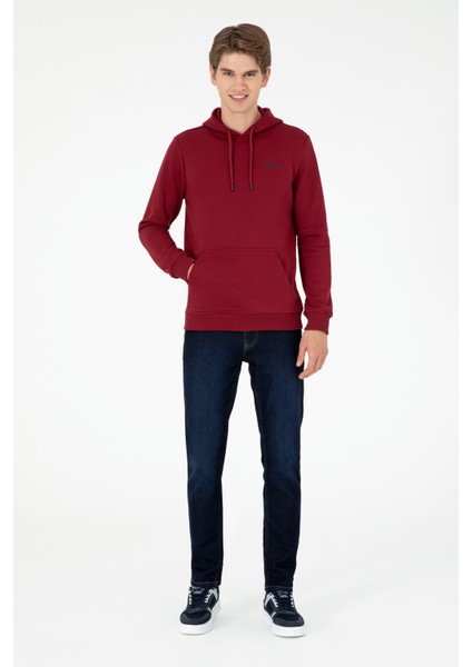 U.S. Polo Assn. Erkek Bordo Sweatshirt 50295176-VR014