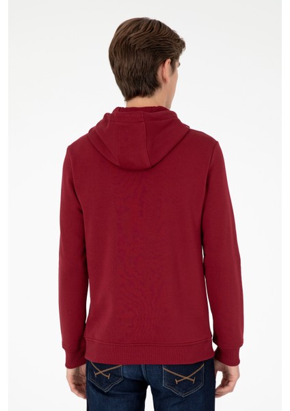 U.S. Polo Assn. Erkek Bordo Sweatshirt 50295176-VR014