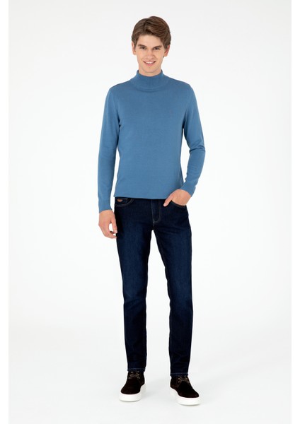 Erkek Koyu Mavi Kazak /Triko 50288887-VR032 fırsatları