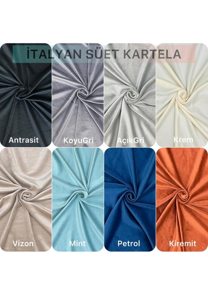 3+1 Italyan Süet Koltuk Örtüsü(Vizon)