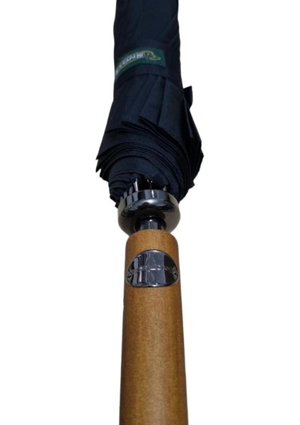 Tekno Trust Snotline-April Erkek Baston Şemsiye Ahşap Sap Siyah Renk fırsatları