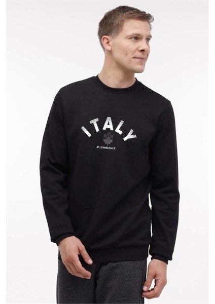 A10189920508010 ml Robert 16ITLY72 4pr Sıyah Erkek Orme Sweatshırt