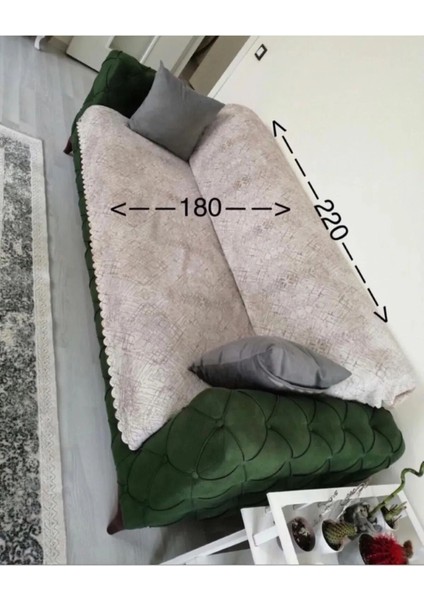Bordo kadife damar desenli yumuşak katlanabilir koltuk örtüsü 170x210 cm