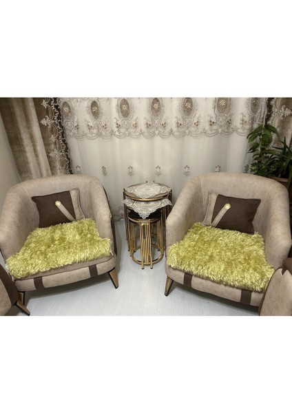 Lüks Pamuklu Polyester Koltuk Çekyat Örtüsü (Takım 3 3 1 1) Çift Taraflı