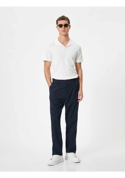 Slim Fit Tişört Polo Yaka Kısa Kollu Pamuklu fiyatları