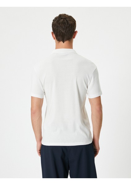 Slim Fit Tişört Polo Yaka Kısa Kollu Pamuklu fırsatları