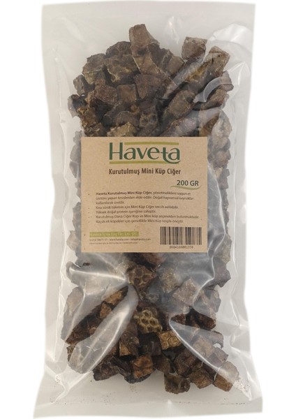 Kurutulmuş Dana Mini Küp Ciğer 200GR