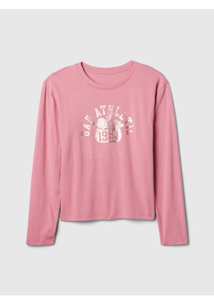 Kız Çocuk Pembe Gap Logo Relaxed T-Shirt fiyatları