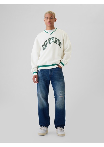 Erkek Kırık Beyaz Gap Logo Sweatshirt fırsatları